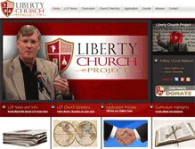 Tablet Screenshot of libertychurchproject.com